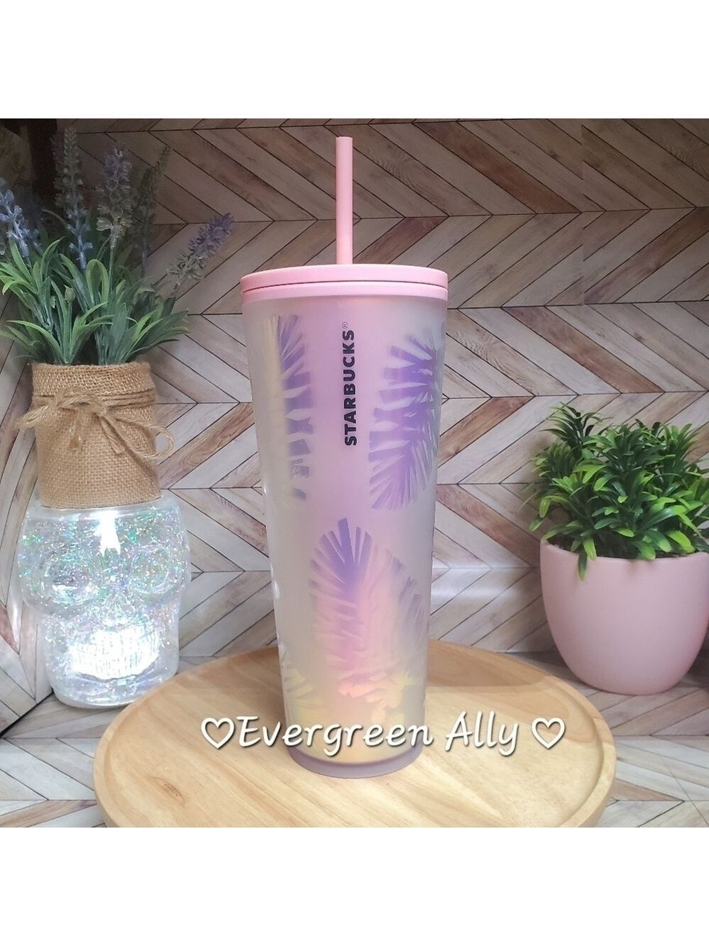 💕RARE 💫 Starbucks Iridescent Pinecone Soft Touch Tumbler Winter HTF